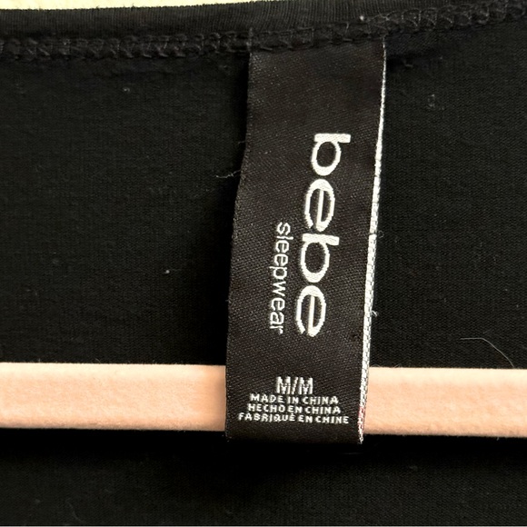 Bebe jeweled short sleeve pajama top, size medium - Picture 3 of 7